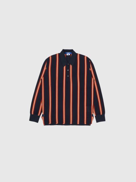 Junya Watanabe MAN KNIT L/S  STRIPED POLO