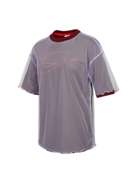 Nike (WMNS) Nike As Sportswear Tulle Shortsleeve Tee Purple DD4530-580