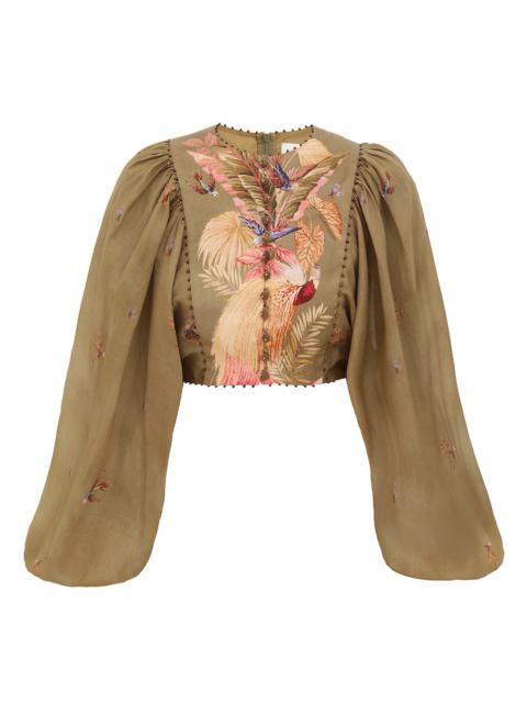 Zimmermann ASCENSION CROPPED BODICE