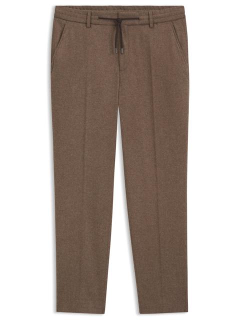 BOSS TAPERED-FIT PERFORMANCE PANTS IN VIRGIN WOOL