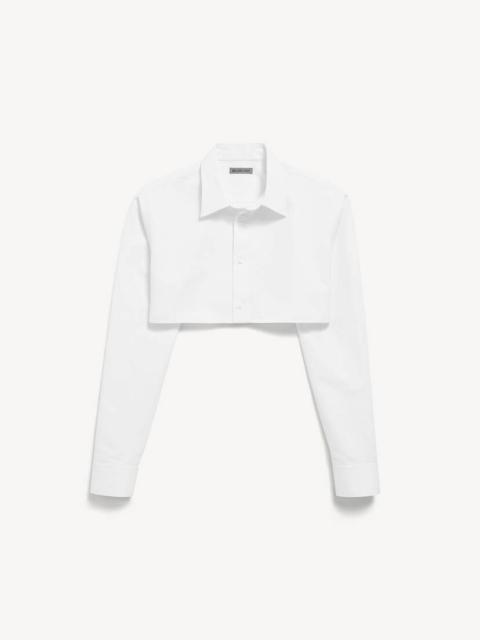 BALENCIAGA Women's Cropped Shirt in White