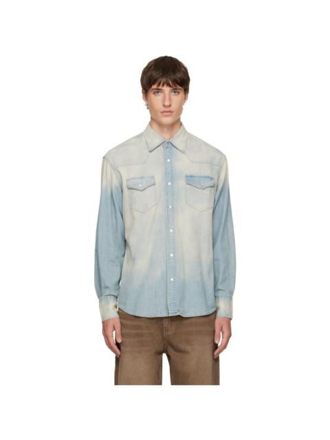 Tonywack Blue Western Denim Shirt