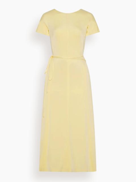 Another Tomorrow Fluid Wrap Dress in Honeysuckle