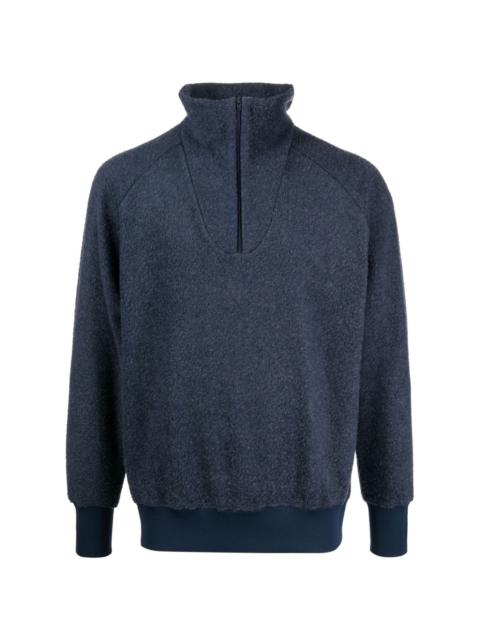 MIL fleece-textured jumper