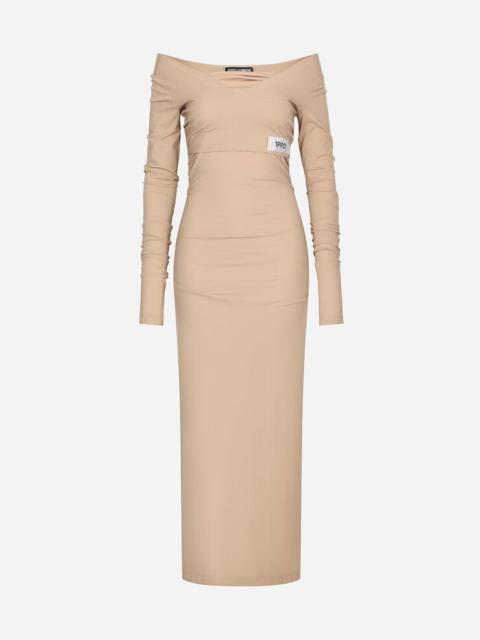 Dolce & Gabbana Jersey Milano rib calf-length dress