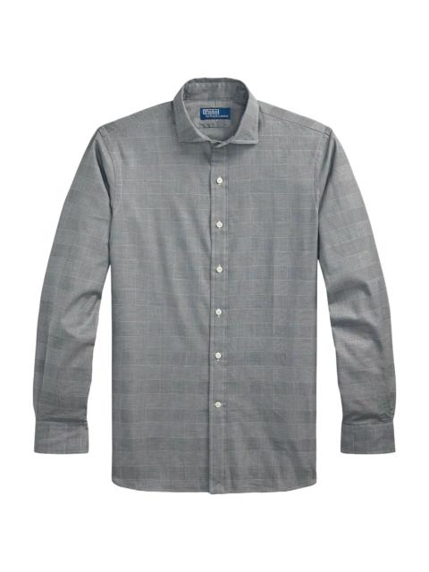 Polo Ralph Lauren Men's Plaid Cotton Long-Sleeve Shirt - Polo Black White