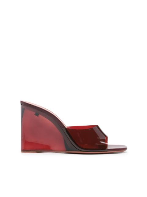 Lupita Glass 95mm wedge mules