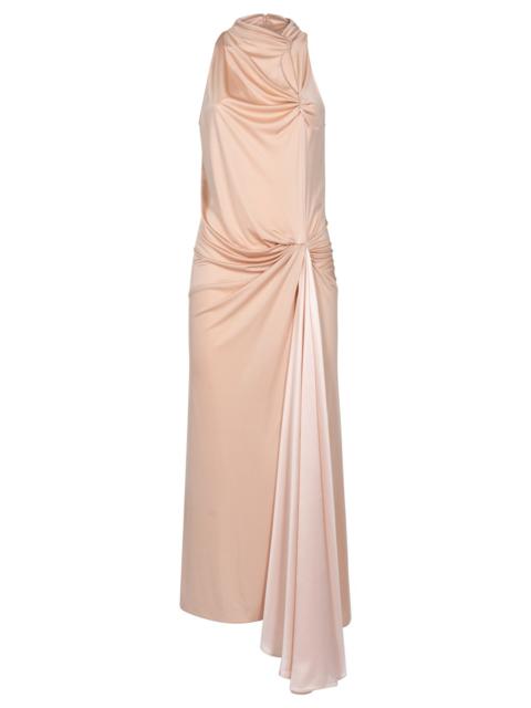 Valentino LONG VISCOSO DRESS WITH CUT-OUT DETAILS