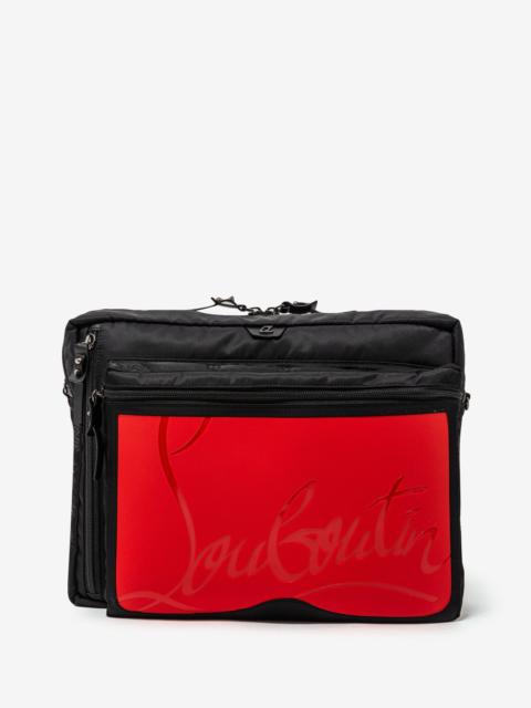 Loubideal Black Sneaker Sole Messenger Bag -