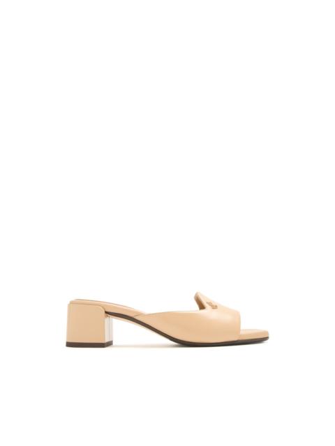 JIMMY CHOO JC-logo block-heel sandals