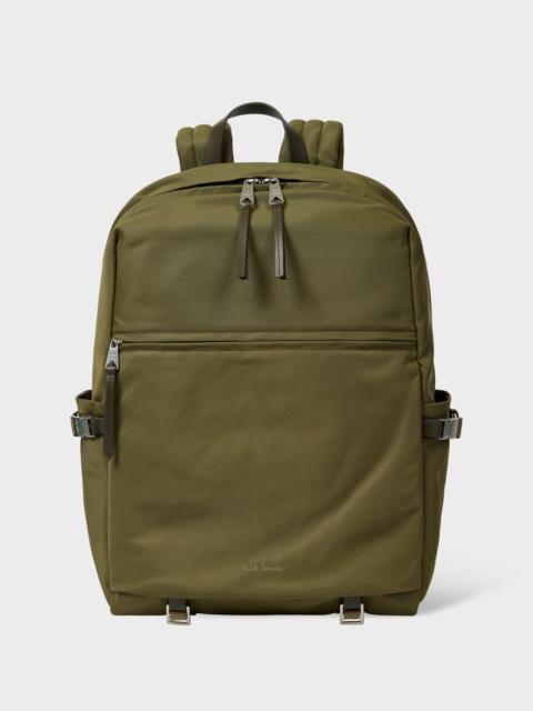 Paul Smith Khaki Recycled Polyamide Backpack