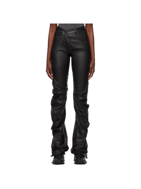 OTTOLINGER SSENSE Exclusive Black Faux-Leather Pants