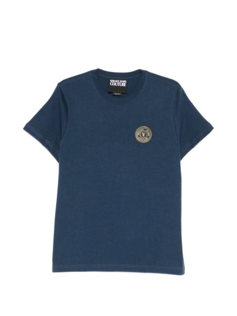 VERSACE JEANS COUTURE logo-patch T-shirt