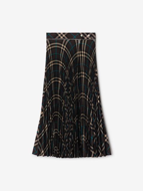 スカート Burberry Brown Flared-Cut Midi Skirt Burberry Pleated Midi Skirt | forward | REVERSIBLE