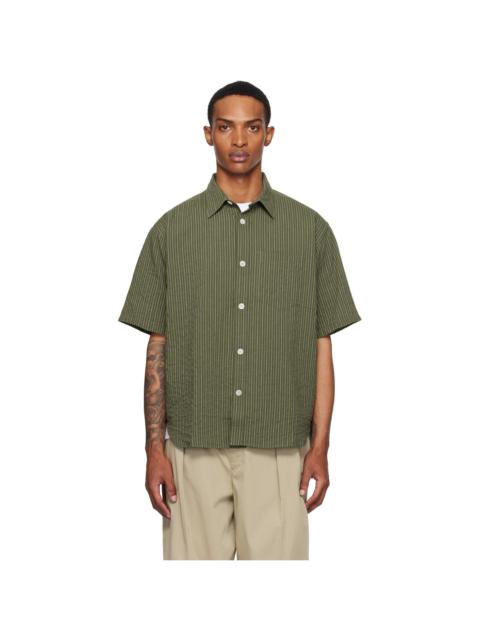NORSE PROJECTS Khaki Mo Oversized Stripe SS Shirt