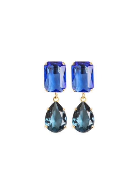 Jennifer Behr 18kt gold-plated Maree crystal earrings
