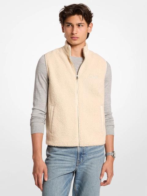 MICHAEL KORS Sherpa Zip-Up Vest