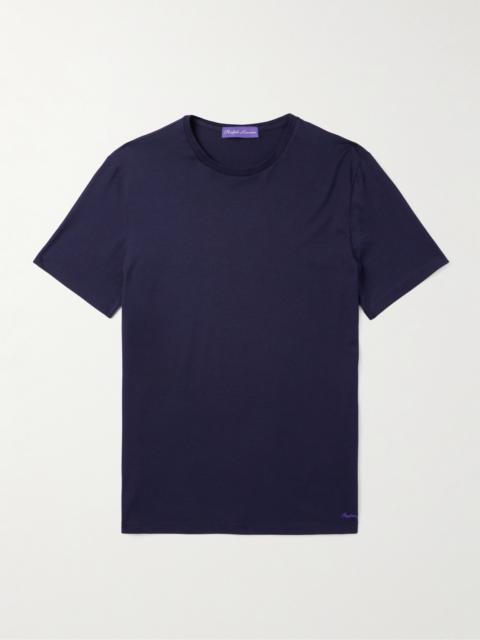 Ralph Lauren Logo-Embroidered Cotton-Lisle T-Shirt