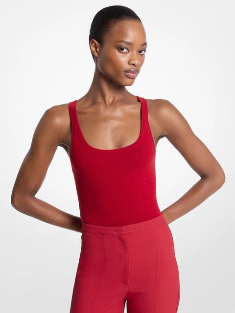 MICHAEL KORS COLLECTION Cashmere Tank Bodysuit