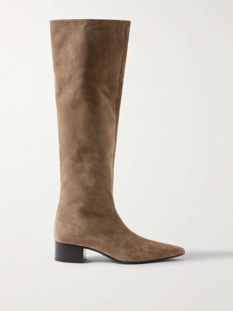 Andee suede knee boots Taupe