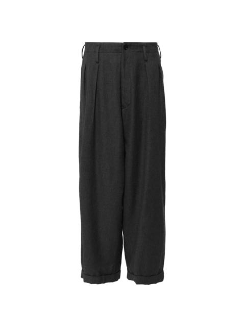 Yohji Yamamoto Pleated wide-leg trousers