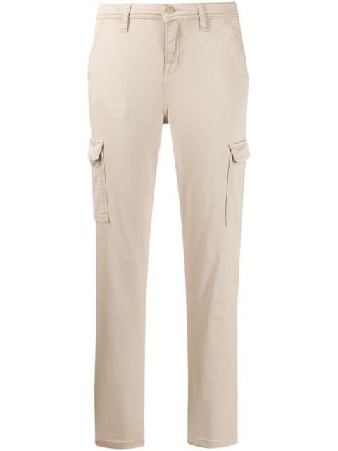 7 For All Mankind cropped slim-fit trousers
