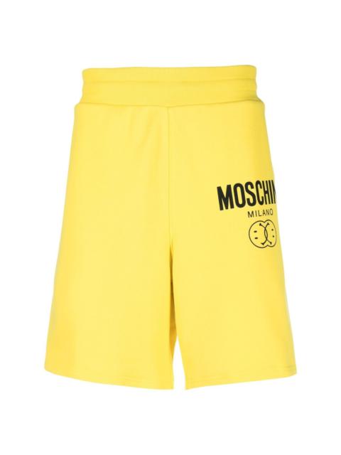 Moschino logo-print track shorts