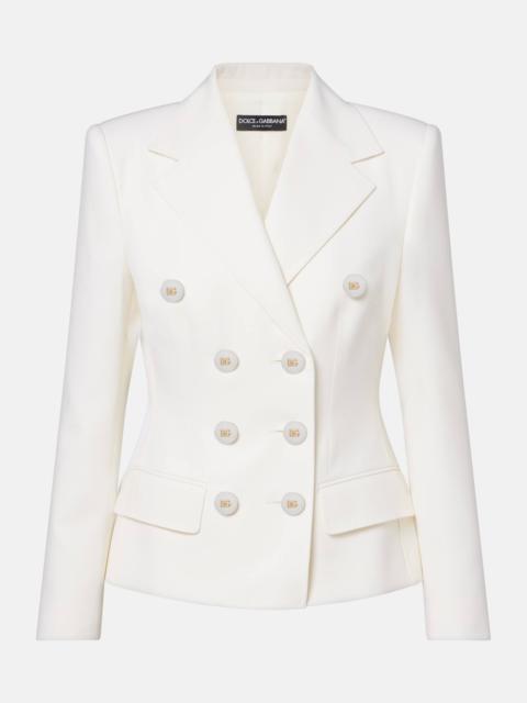 Dolce & Gabbana Double-breasted wool-blend blazer