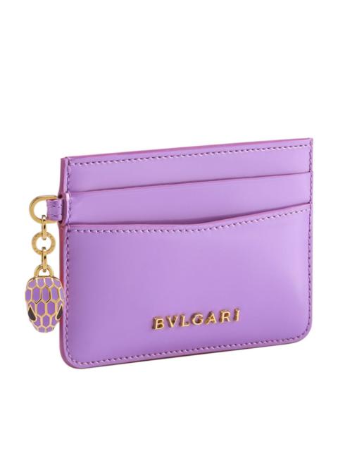 BVLGARI Leather Serpenti Forever Card Holder
