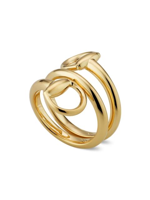 GUCCI Women's 18K Yellow Gold Horsebit Ring - Gold