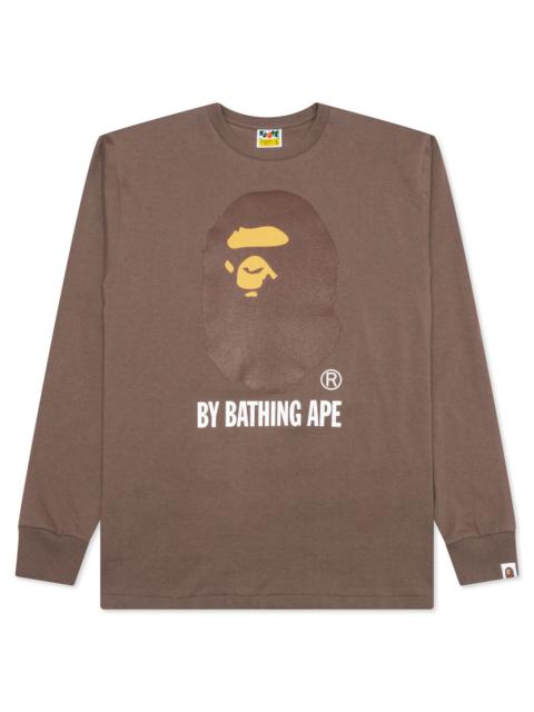 BY BATHING APE L/S TEE - BROWN