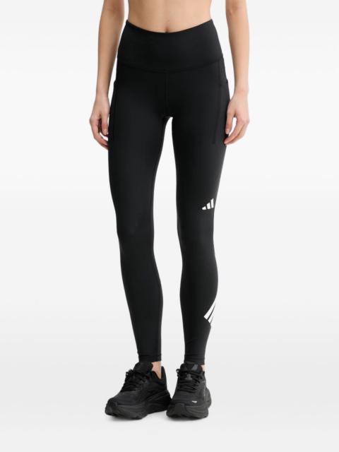 adidas logo-print panelled leggings