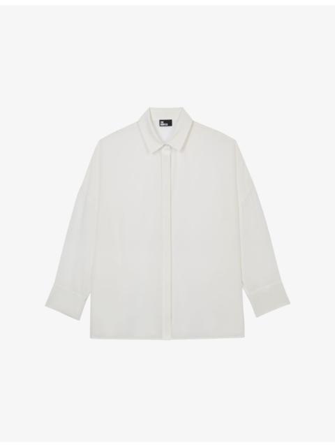 The Kooples Straight-hem silk shirt