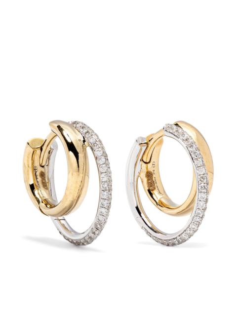 Yvonne Léon 9K Gold Paire De Mini Créoles Earrings