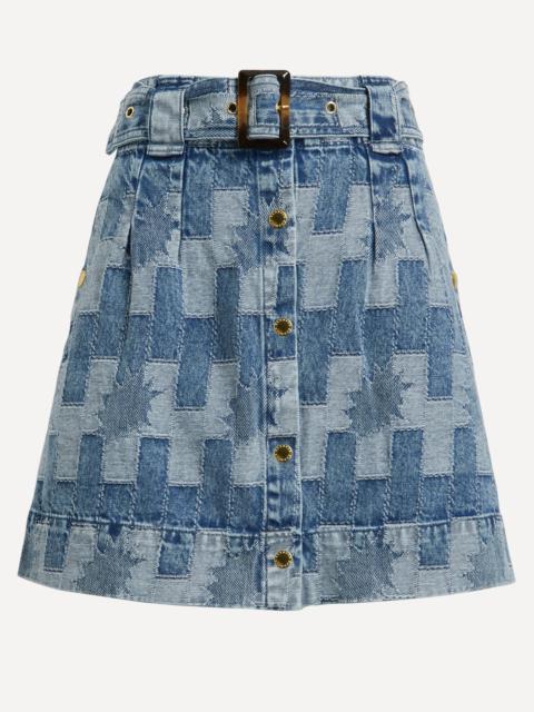 Barbour Bowhill Patchwork Denim Mini-Skirt