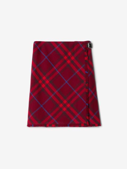 Burberry Check Wool Kilt