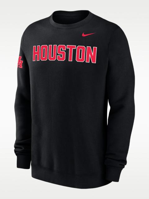 Nike Houston Club Fleece Men's Nike College Crew-Neck Sweatshirt