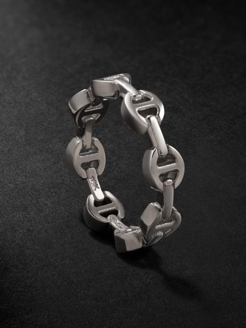 HOORSENBUHS® Dame Tri-Link 18-Karat White Gold Ring
