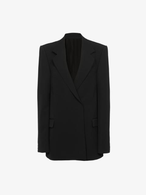 Alaïa DOUBLE-BREASTED WOOL GABARDINE BLAZER