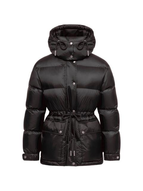Moncler Sesie hooded mid-length down jacket