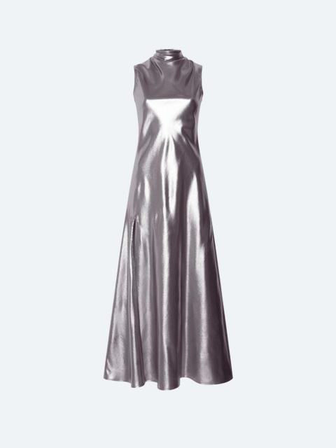 LAPOINTE Metallic Silk Dress