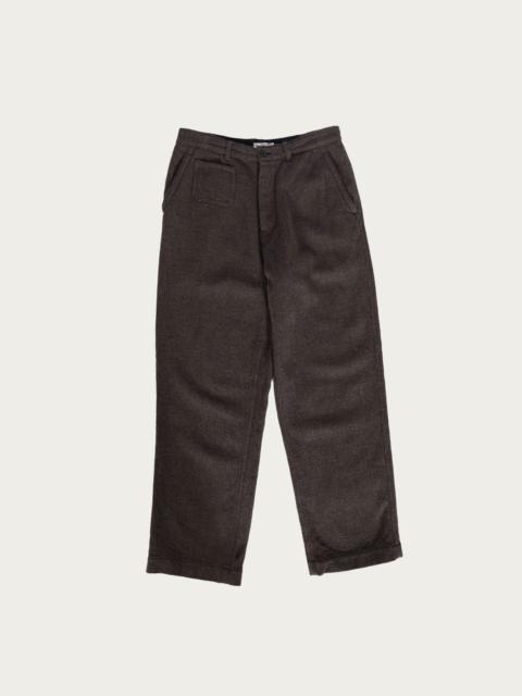 HERILL Paskal Tweed Workpants - Charcoal Brown