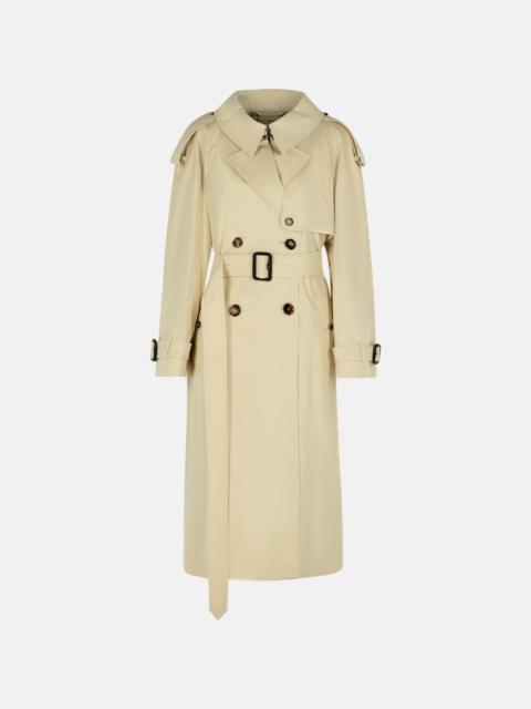 Burberry 'FITZROVIA' BEIGE COTTON TRENCH COAT