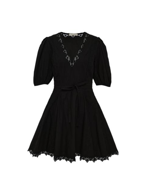 ULLA JOHNSON Camila Short Sleeve Mini Dress