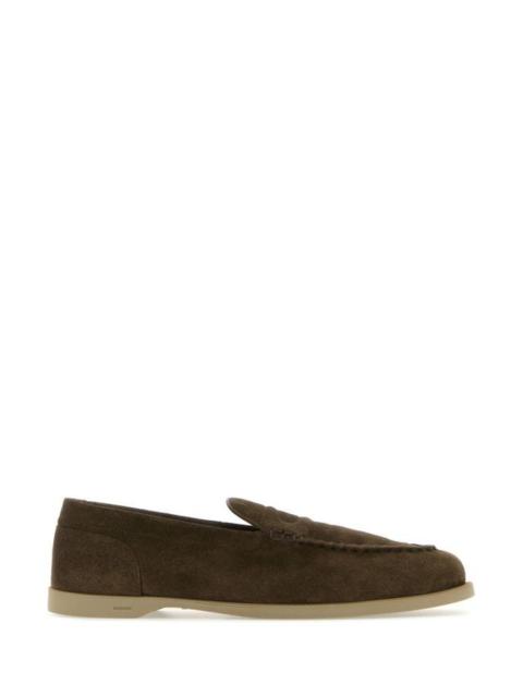 Mud suede Pace loafers