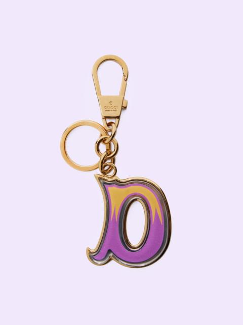 GUCCI Letter D Plexiglas keychain