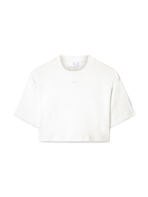 Off-White Off Stamp Cropped Tee