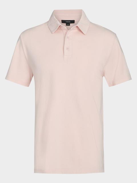 Vince Men's Garment-Dyed Polo Shirt