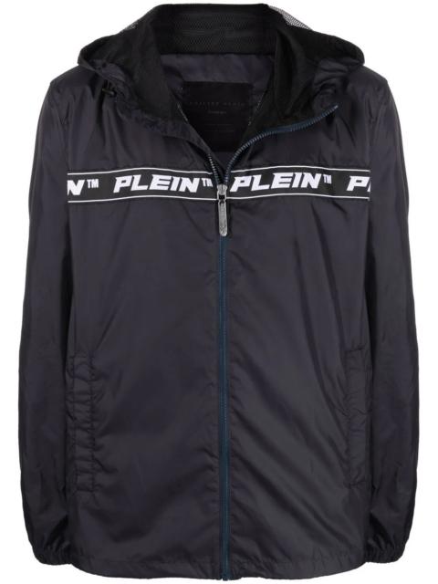 PHILIPP PLEIN logo-print windbreaker