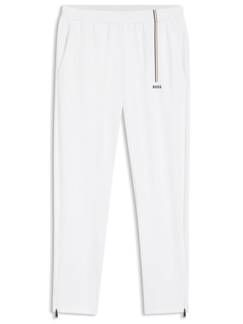 BOSS ACTIVE TRACK PANTS IN THERMOREGULATING STRETCH GABARDINE